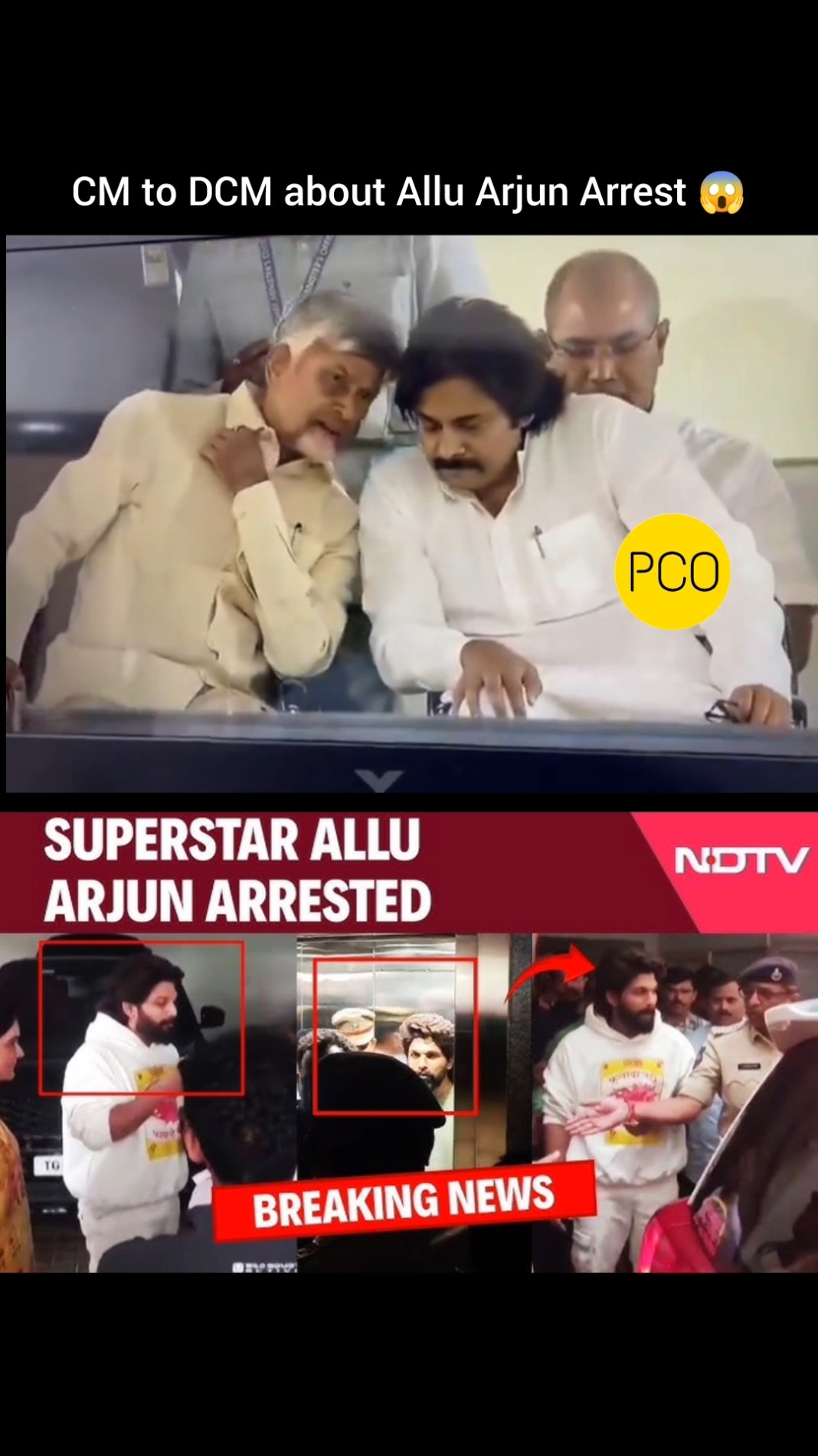 CBN informs about Allu Arjun Arrest to Pawan Kalyan || Poolachokka || Pushpa 2